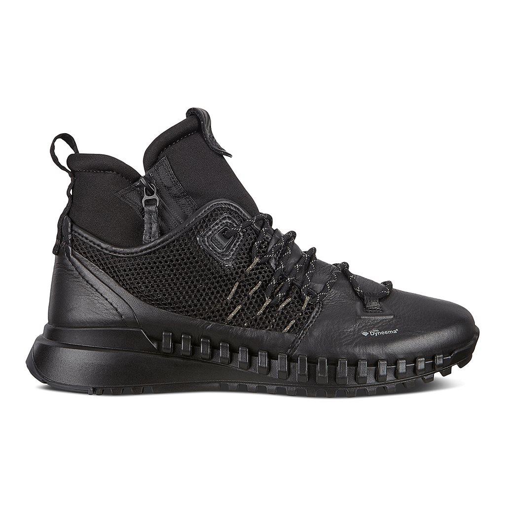 Ecco Zipflex Mens Boots In Black Sales - India QFR-039752